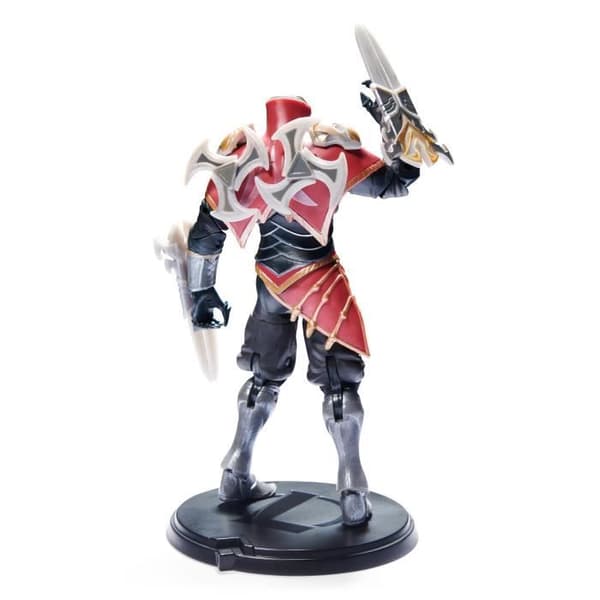LEAGUE OF LEGENDS - PREMIUM FIGURINE 18 CM ZED Master of Shadows - 6062261 - Med 19 artikulationspunkter och tillbehör