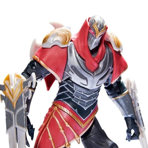 LEAGUE OF LEGENDS - PREMIUM FIGURINE 18 CM ZED Master of Shadows - 6062261 - Med 19 artikulationspunkter och tillbehör