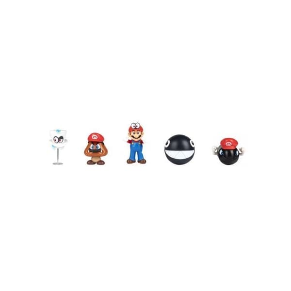Coffert med 5 Figurer Super Mario Odyssey - JAKKS - Leksak - Både för pojkar och flickor - Från 3 år - Flerfärgad