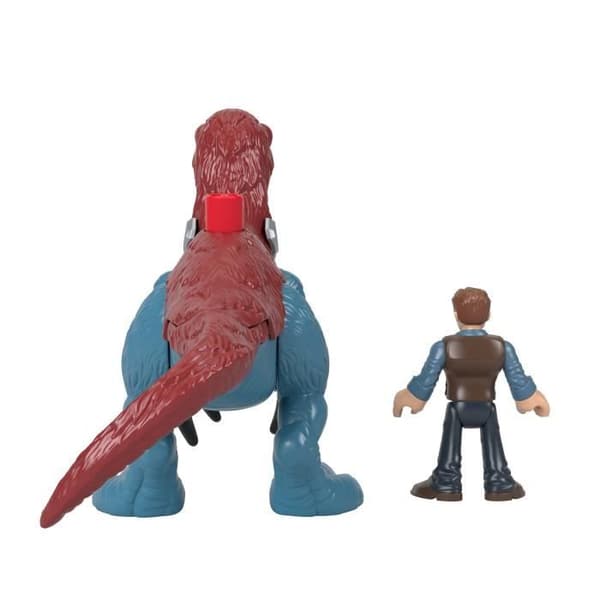 FISHER - PRICE IMAGINEXT - Jurassic World - Slasher Dino och Karaktär - Actionfigur för tidig ålder - 3 år och uppåt