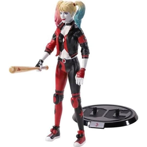 Noble Collection - DC Comics - Bendyfigs Harley Quinn Rebirth Flexibel figur 19 cm