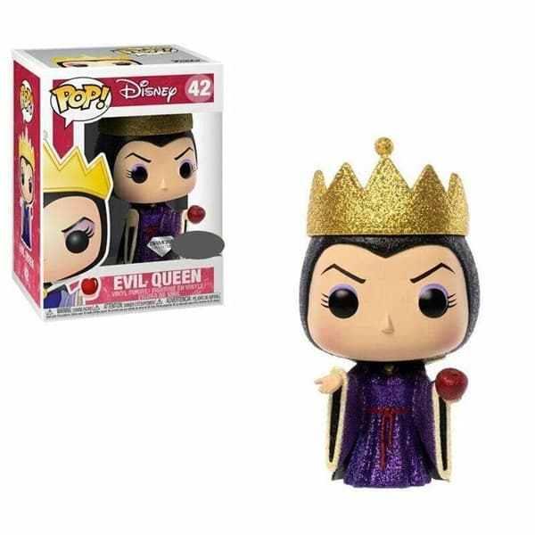 Disneyfigur - Evil Queen Glitter Exclu Pop 10cm - NO NAME - Blandat - Barn - Inomhus - Svart