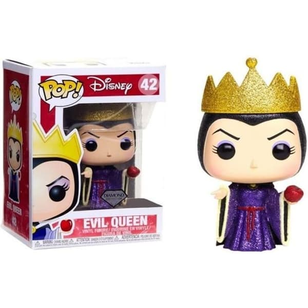 Disneyfigur - Evil Queen Glitter Exclu Pop 10cm - NO NAME - Blandat - Barn - Inomhus - Svart