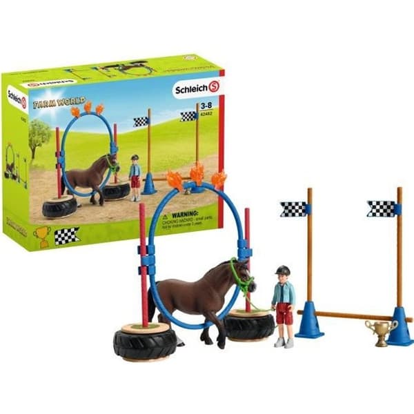 Agility Race Set för ponny - SCHLEICH - Farm World 42482 - För barn från 3 år
