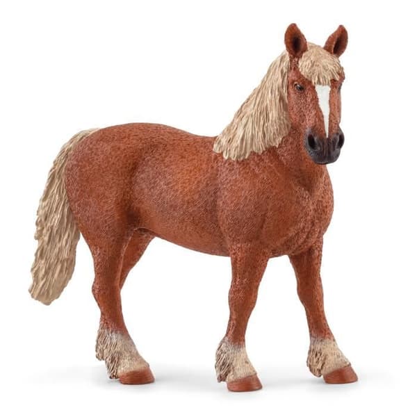 Figurin - SCHLEICH - Belgiskt avelssto - Flerfärgad - Farm World - 3 år och uppåt