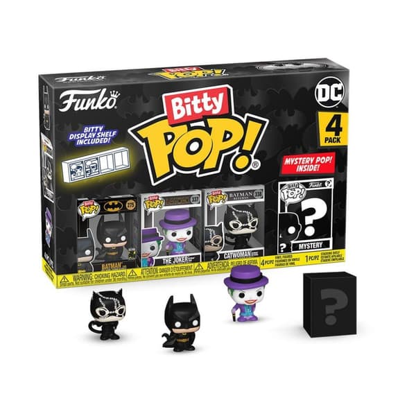 Batman 85th Anniversary Bitty Pop! 4-pack 2,5 cm