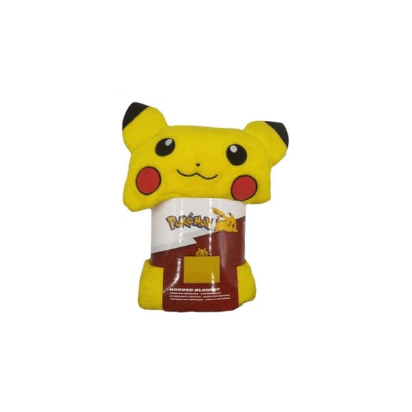 Pokemon Coral Hooded Blanket Pikachu 120x150 cm