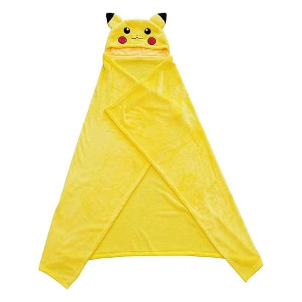 Pokemon Coral Hooded Blanket Pikachu 120x150 cm