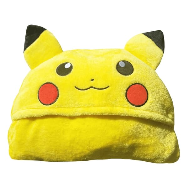 Pokemon Coral Hooded Blanket Pikachu 120x150 cm