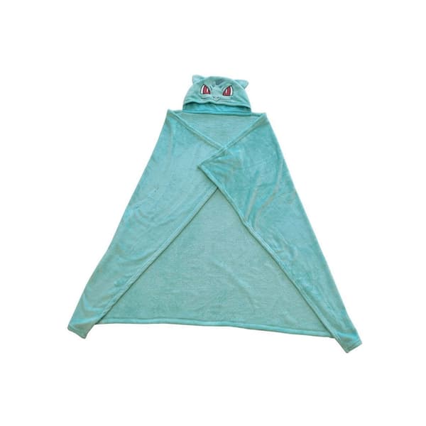 Pokemon Coral Hooded Blanket Bulbasaur 120x150 cm