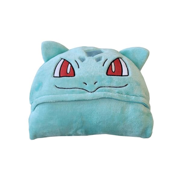Pokemon Coral Hooded Blanket Bulbasaur 120x150 cm