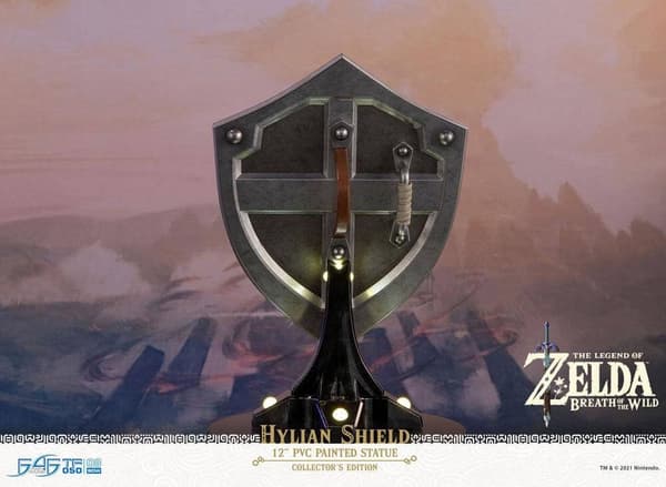 The Legend of Zelda Breath of the Wild PVC Statue Hylian Shield Collectors Edition 29 cm