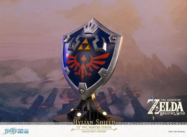 The Legend of Zelda Breath of the Wild PVC Statue Hylian Shield Collectors Edition 29 cm