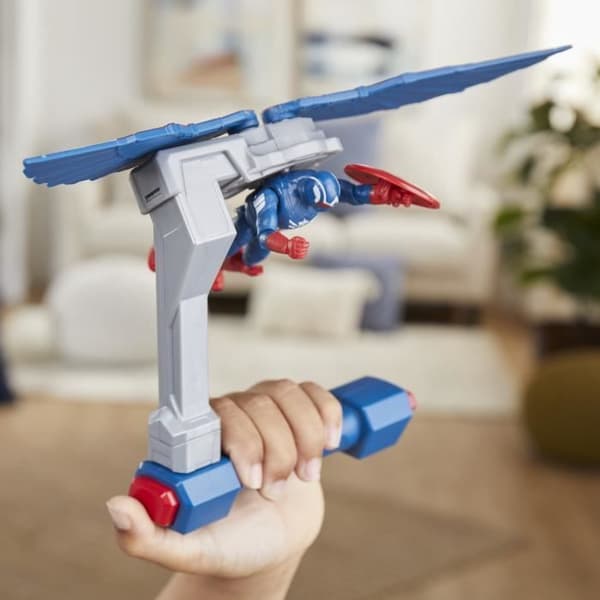 Captain America Flight Control Figure, Marvel Epic Hero Series Captain America: Brave New World, Ages 4 and Up