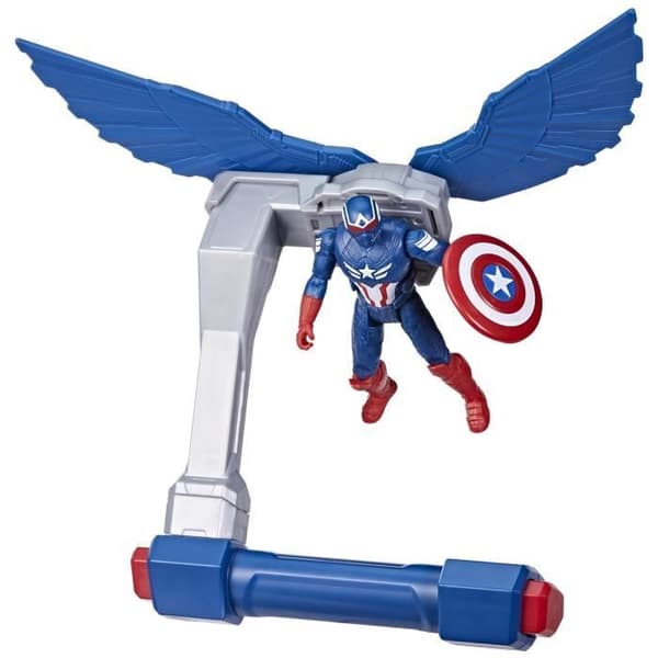 Captain America Flight Control Figure, Marvel Epic Hero Series Captain America: Brave New World, Ages 4 and Up