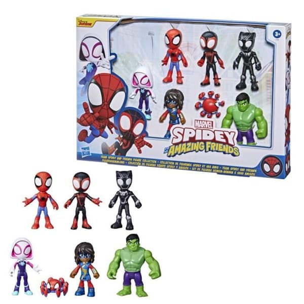 Spidey 7 samlarfigurer, Marvel Spidey och hans fantastiska vänner, 3 år och uppåt