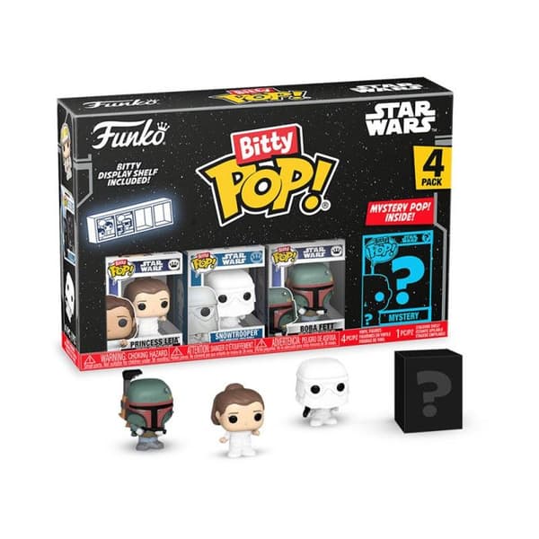 Pack 4 Funko Bitty Pop Star Wars S2 Leia Figures