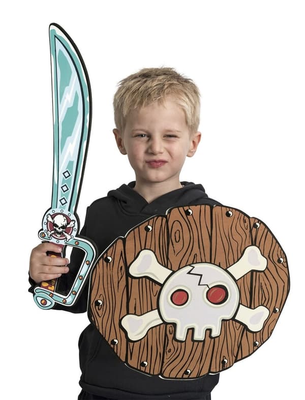 Piratsvärd & sköld
