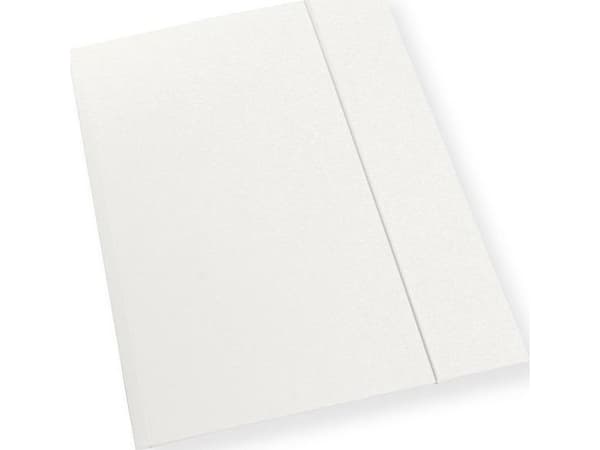 A4 folder with rubber band white 350gsm (10pcs)