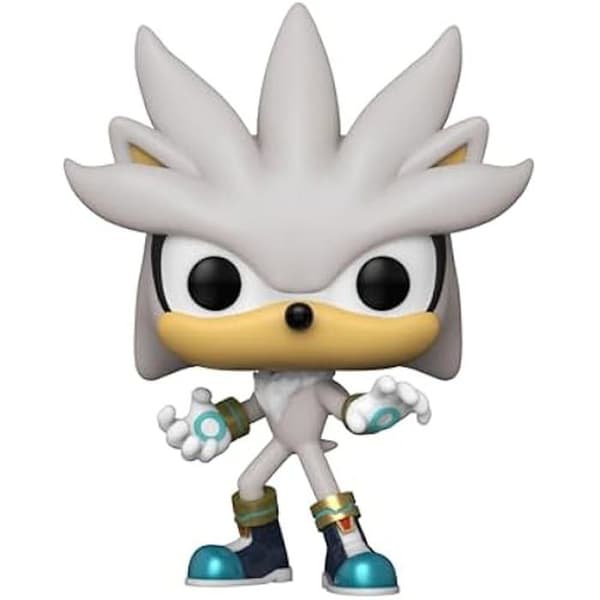 Figur - Funko - Silver The Hedgehog - Lysar i Mörker - Vinyl - 9,5 cm
