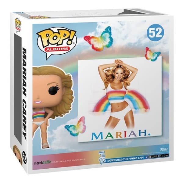 MARIAH CAREY POP! VINYLALBUMS REGNBÅGSFIGURIN 9 CM FUNKO 72562