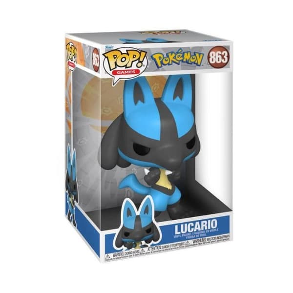 Figurindocka Funko Pop! Jumbo - Pokemon - Lucario - 9 cm - PVC - Samlare