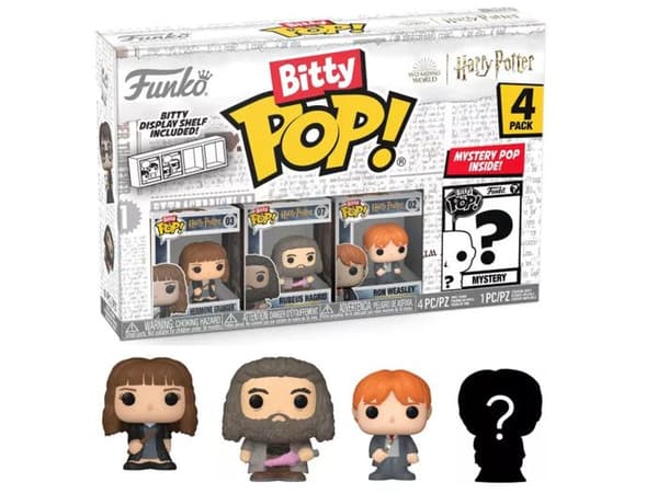 Figurer - Bitty Pop! - Harry Potter - Paket med 4 - Hermione i klänning - 2,5 cm
