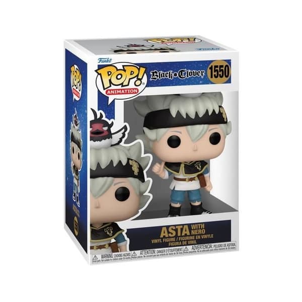 POP! - Funko - Svart klöver - Asta m/Nero - 9 cm - Hög kvalitet