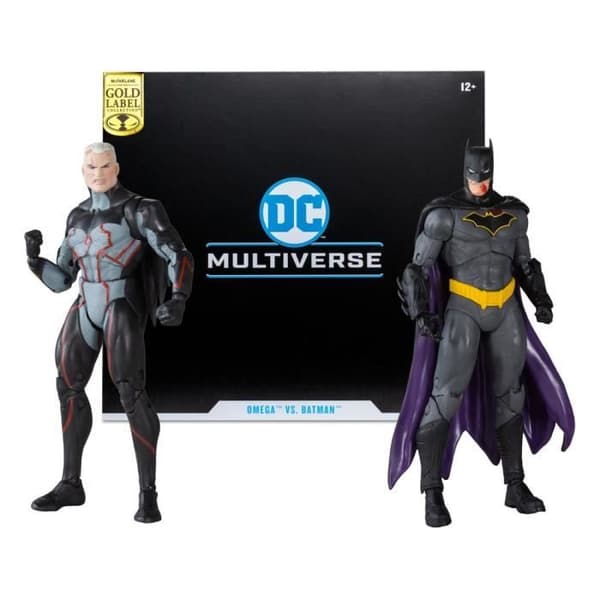 Figurin - MCFARLANE TOYS - Omega Unmasked och Batman BloodyGo - Paket med 2 figurer - Batman License - Vuxen
