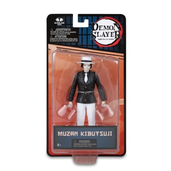 Ledad statyett - MCFARLANE TOYS - Demon Slayer: Kimetsu no Yaiba - Muzan Kibutsuji - Vit - Barn - 11 cm