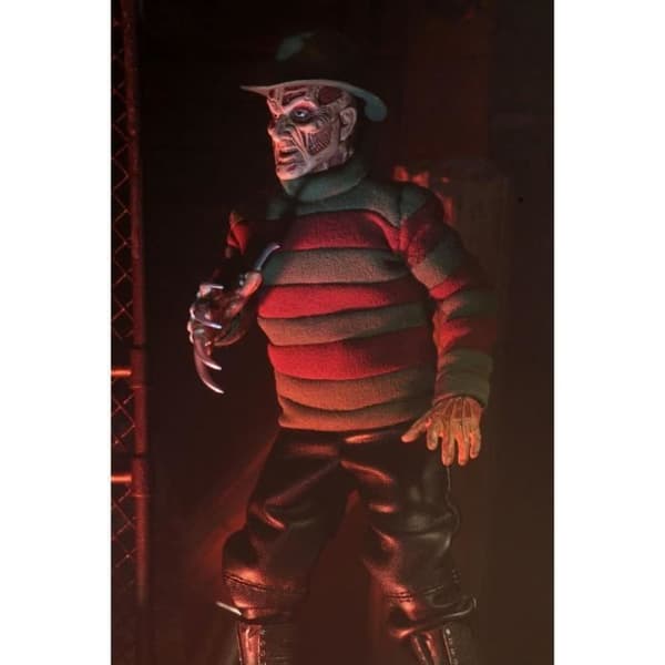Figur - NECA - Freddy Krueger - Retro - 20 cm - Röd/Svart