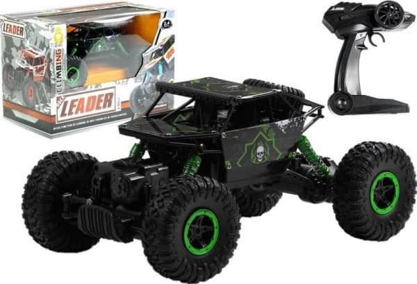 Lean Toys kauko-ohjattava auto 1:18 vihreä