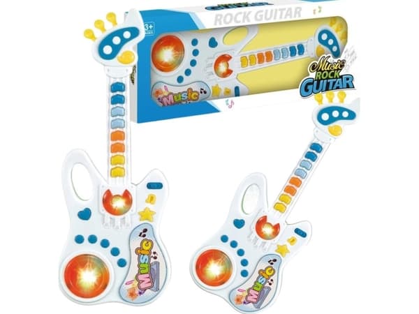 INTERAKTIV GITAR FOR BARN MUSIKKINSTRUMENT LYSEFFEKTER MUSIKK