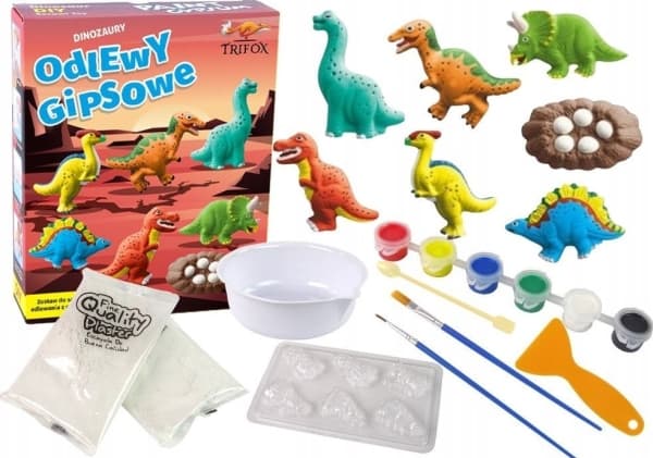DINOSAURIER FÖR GIPSAVGJUTNING