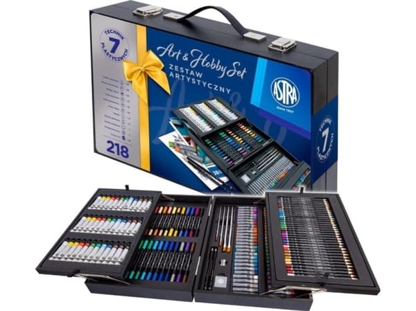 Kunstnerisk sett trekoffert ART&HOBBY 218 deler ASTRA