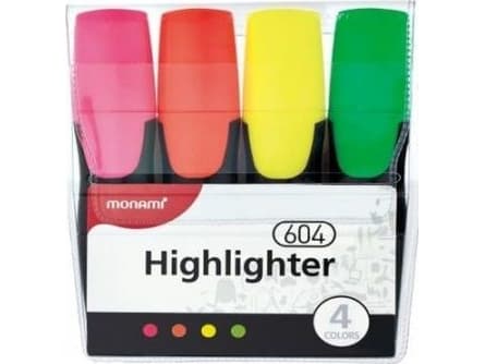 Astra highlighter 604 set med 4 färger MONAMI