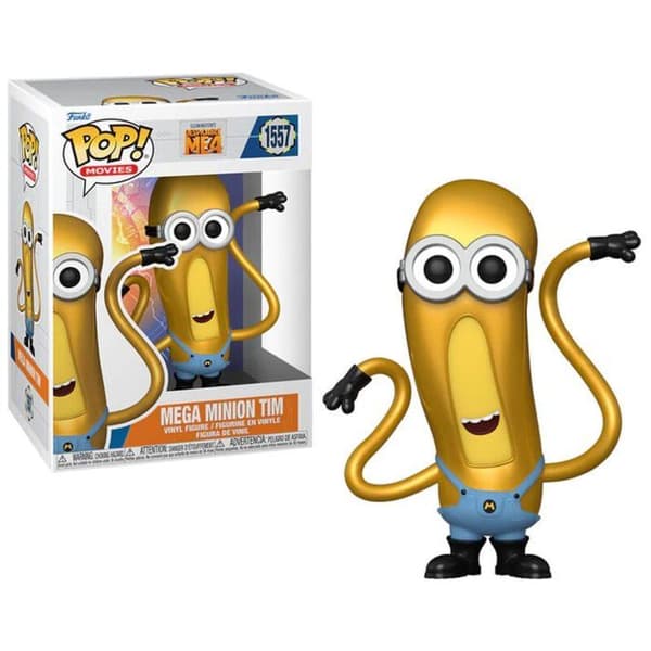 Figur - FUNKO - POP Filmer N° 1557 - Super Tim - Minions - Despicable Me 4 - Flerfärgad