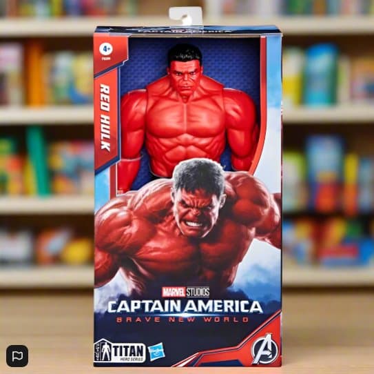 Marvel Captain America: Brave New World Titan Hero Series Action Figure Red Hulk 30cm