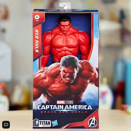 Marvel Captain America: Brave New World Titan Hero Series Action Figure Red Hulk 30cm