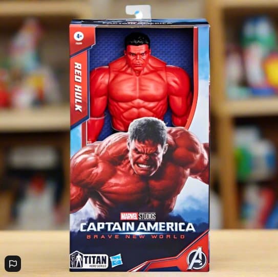 Marvel Captain America: Brave New World Titan Hero Series Action Figure Red Hulk 30cm