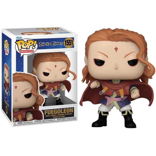 Figurine POP! - Funko - Fuegoleon - 9 cm - Svart - Samling Black Clover