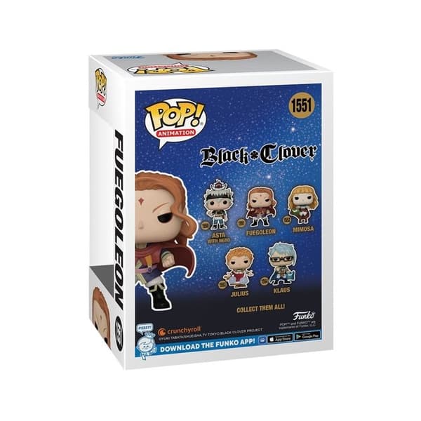 Figurine POP! - Funko - Fuegoleon - 9 cm - Svart - Samling Black Clover
