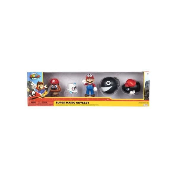 Coffert med 5 Figurer Super Mario Odyssey - JAKKS - Leksak - Både för pojkar och flickor - Från 3 år - Flerfärgad