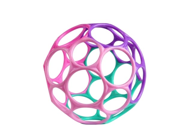 Oball - Klassinen pallo 10 cm - violetti/vaaleanpunainen (12289)
