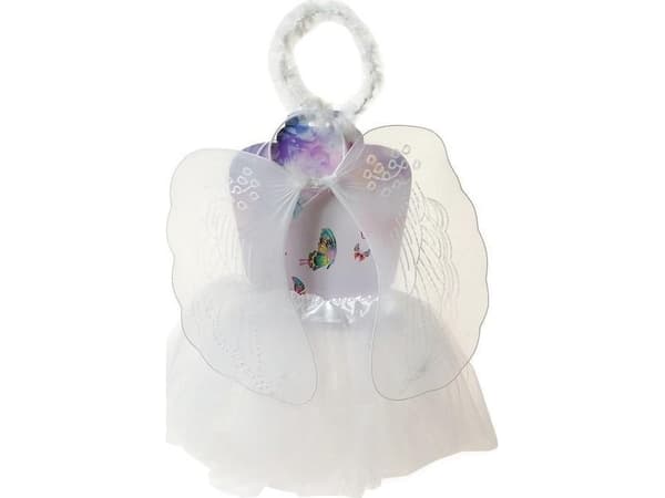 Angel Wing Costume med skjørt + Halo EDUKAMP