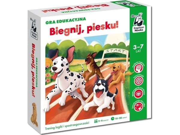 Pedagogisk spill Run, Doggie! Kaptein Science