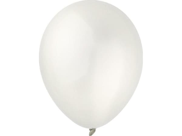 Balony Decomex metallic Pearl White 100szt