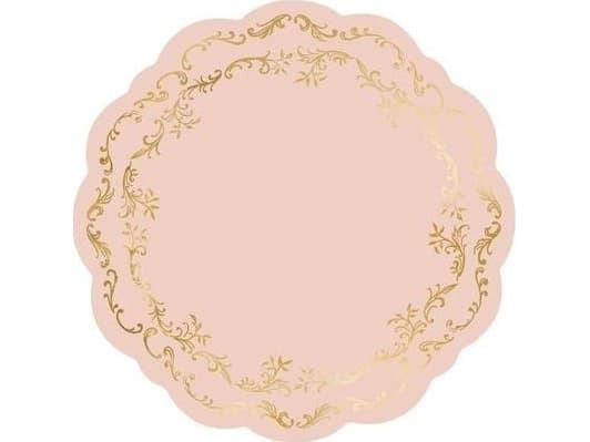 Tallriksunderlägg smutsrosa 35cm 6st