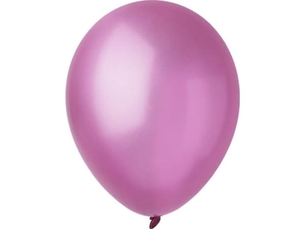 Decomex ballonger metallic lys rosa 28cm 100stk