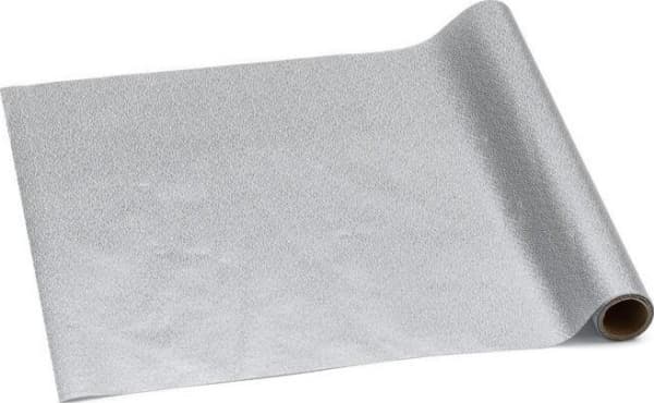 Silver decorative runner 0,36x3m